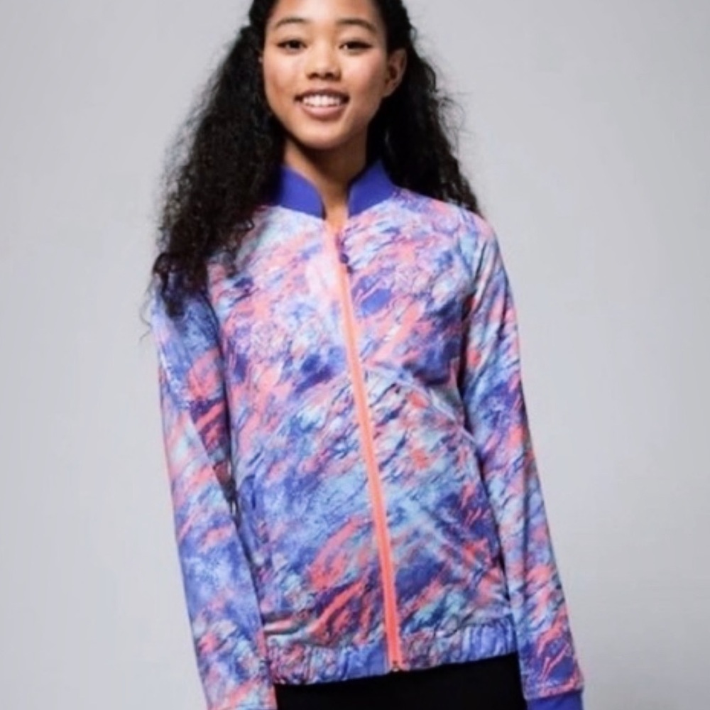 Lululemon Ivivva Girls Printed Jacket size 7